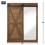 Accent Plus 10019024 Chalkboard And Mirror With Barn Door