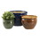 Summerfield Terrace 10019061 Designer Trio Ceramic Plant Pots