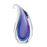 Accent Plus 10019071 Purple Curl Art Glass Vase