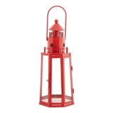Gallery of Light 10019086 Red Lighthouse Lantern