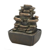 Cascading Fountains 10019109 Tiered Rock Formation Tabletop Fountain
