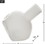 Accent Plus 10019129 White Abstract Vase