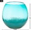 Accent Plus 10019133 Large Aqua Fish Bowl Vase