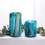 Accent Plus 10019135 Large Blue Cylinder Glass Vase