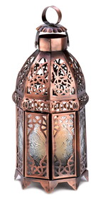 Accent Plus 13366 Copper Moroccan Candle Lamp