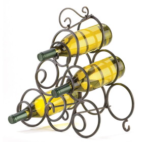 Accent Plus 32405 Scrollwork Wine Rack