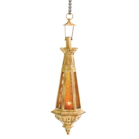 Accent Plus 38373 Amber Teardrop Lantern