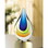 Accent Plus 38980 Art Glass Teardrop