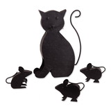 Accent Plus 4506193 Cat With Mice Sculpture