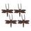 Accent Plus 4506263 Dragonfly Cast Iron Pot Hanger Set Of 4