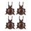 Accent Plus 4506265 Ladybug Cast Iron Pot Hanger Set Of 4