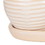 Accent Plus 4506384 Cream Round Ceramic Small Planter Set Of 3