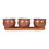 Accent Plus 4506385 Brown Round Ceramic Small Planter Set Of 3