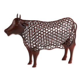 Accent Plus 4506391 Chicken Wire Cow Sculpture