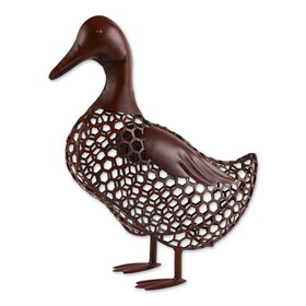Accent Plus 4506392 Chicken Wire Duck Sculpture