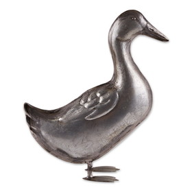 Accent Plus 4506394 Galvanized Duck Sculpture