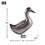 Accent Plus 4506394 Galvanized Duck Sculpture