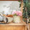 Accent Plus 4506514 Abstract Gold And White Cement Flower Pot Set/2