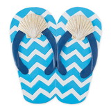 Accent Plus 4506546 Seashell Flip Flops Stepping Stone