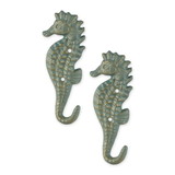 Accent Plus 4506579 Seahorse Wall Hook Set/2