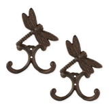 Accent Plus 4506584 Dragonfly Wall Hook Set/2