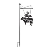 Accent Plus 4506670 Life Is Better On The Farm Garden Stake