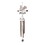 Accent Plus 4506853 Weathervane Wind Chime - Silver Bunny