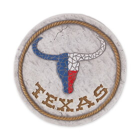 Accent Plus 4506862 Texas Proud Stepping Stone - Texas Longhorn Flag