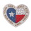 Accent Plus 4506863 Texas Proud Stepping Stone - Don't Mess With Texas Heart Flag