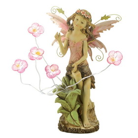 Summerfield Terrace 13915 Solar Peony Fairy Figurine