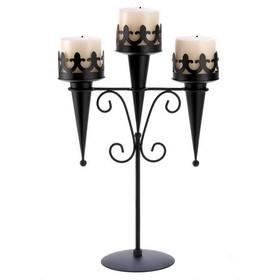 Gallery of Light 57070313 Medieval Triple Candle Stand