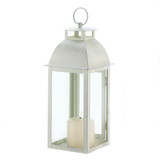 Gallery of Light D1047 Distressed Ivory Candle Lantern