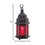 Gallery of Light 57070451 Red Glass Moroccan Lantern