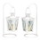 Gallery of Light 39572 White Railroad Candle Lanterns