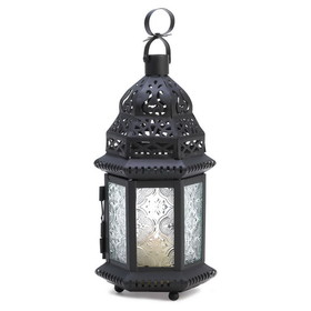 Gallery of Light 14118 Clear Glass Moroccan Lantern