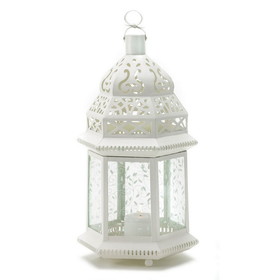 Gallery of Light 38466 Large White Moroccan Lantern