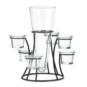 Accent Plus 57071005 Circular Candle Stand With Vase