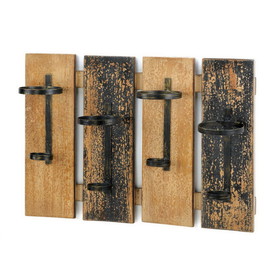 Accent Plus 57071146 Rustic Wine Wall Rack