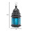 Gallery of Light 37438 Blue Glass Moroccan Style Lantern