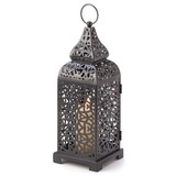 Gallery of Light 13176 Black Moroccan Candle Lantern