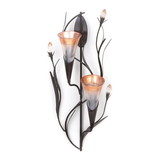 Gallery of Light 10015810 Dawn Lilies Candle Wall Sconce