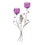 Gallery of Light 10015951 Fuchsia Blooms Wall Sconce