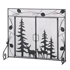 Accent Plus 10016006 Woodland Forest Fireplace Screen