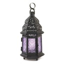 Gallery of Light 57071546 Purple Moroccan Style Lantern