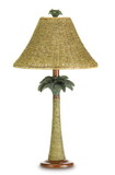 Gallery of Light 37989 Palm Tree Rattan Lamp