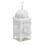 Gallery of Light 57071716 White Scrollwork Candle Lantern
