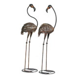 Summerfield Terrace 57072070 Wild Flamingo Garden Art Duo