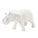 Accent Plus 57072088 Sleek White Ceramic Elephant