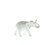Accent Plus 10017028 Sleek White Ceramic Elephant