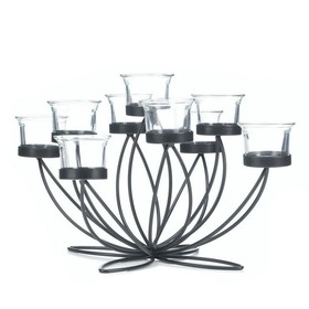 Gallery of Light 10017176 Iron Bloom Candle Centerpiece